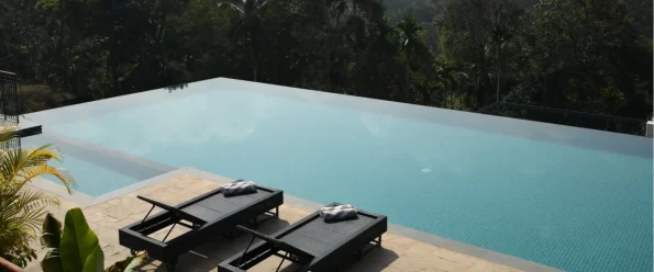 Infinite Pool at Lords 83 Resort Wayanad