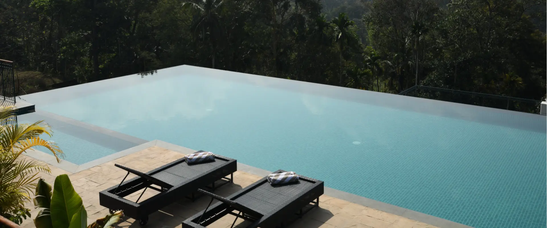 Infinite Pool at Lords 83 Resort Wayanad