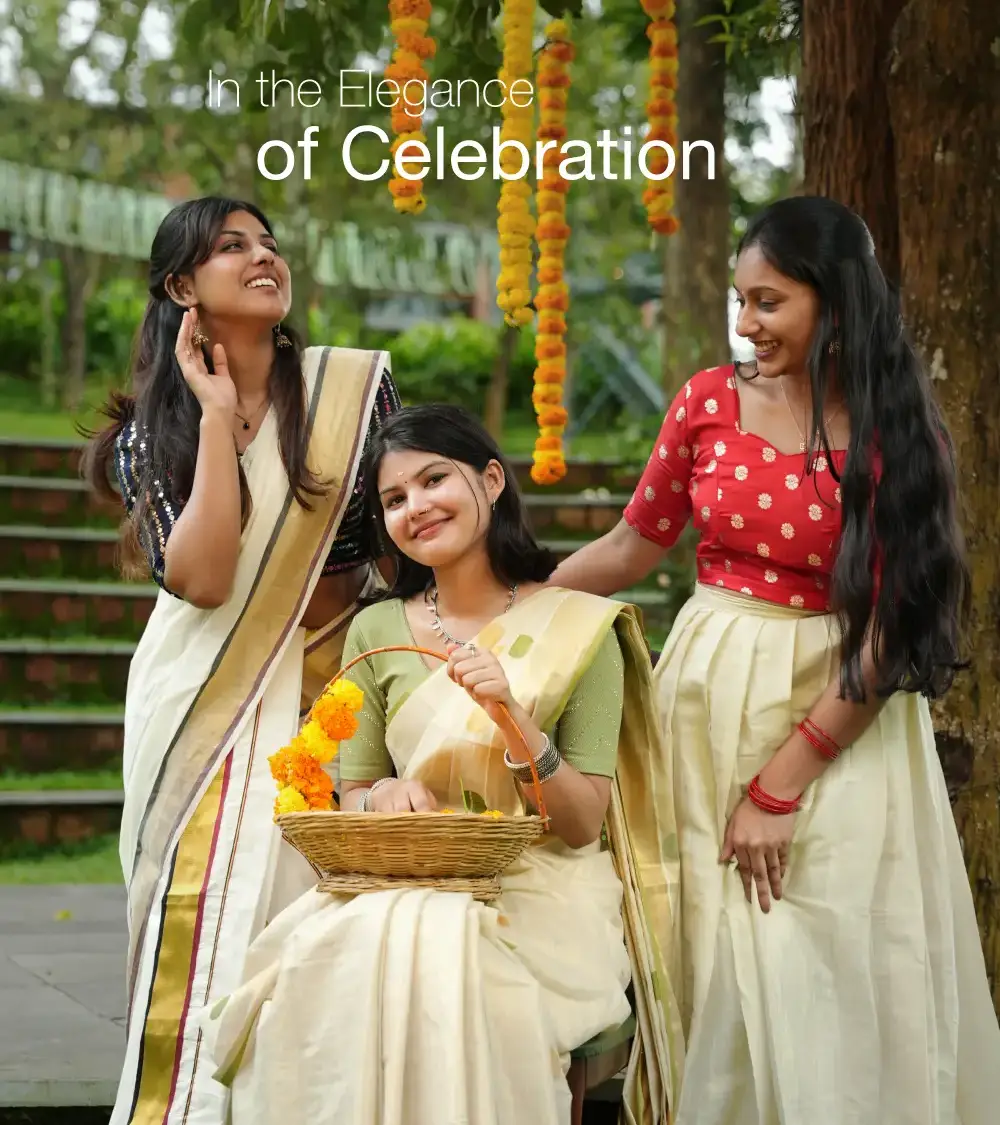 Women Celebrating Onam at Lords 83 Resort Wayanad