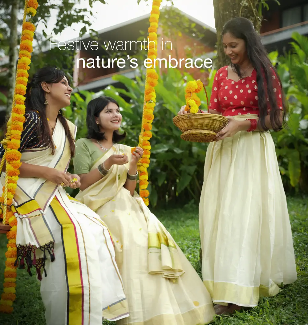 Women Celebrating Onam at Lords 83 Resort Wayanad